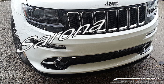 Custom Jeep Grand Cherokee  SUV/SAV/Crossover Front Add-on Lip (2011 - 2016) - $290.00 (Part #JP-001-FA)